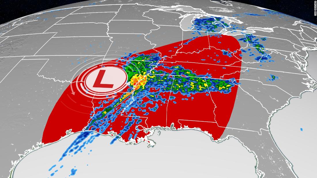 Strong tornadoes and severe weather will threaten millions across the South -- again
