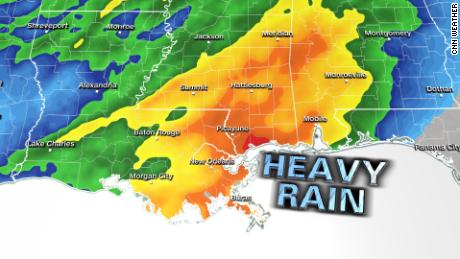 Over the next few days, half a foot of rain will fall over Louisiana