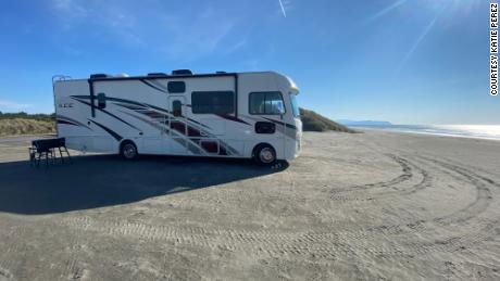 Perez and her family  bought an RV so they could safely travel to Yellowstone National Park and other spots during the pandemic.