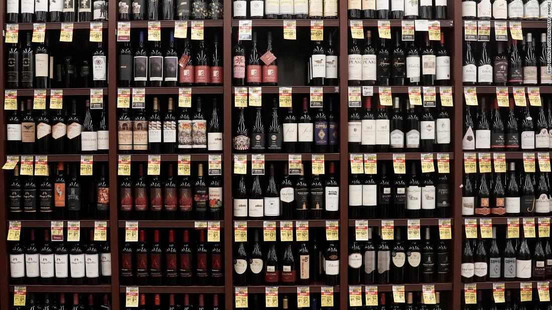 Alcohol sales fell for the first time since the pandemic began