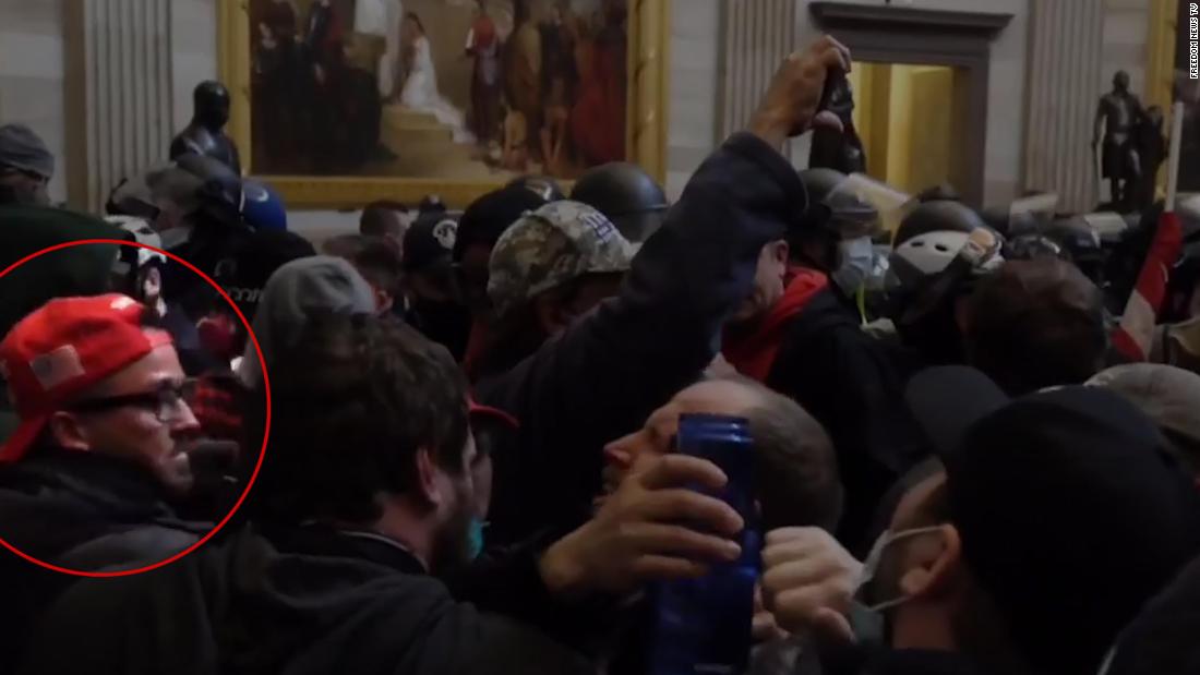 Videos show ally of Marjorie Taylor Greene among mob inside Capitol during January 6 riot