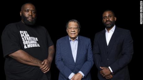 Greenwood founders Michael &quot;Killer Mike&quot; Render, Ambassador Andrew J. Young and Ryan Glover.