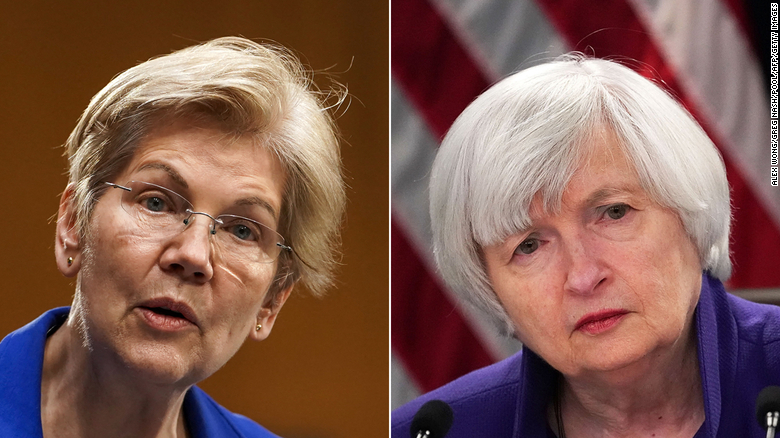 Watch Elizabeth Warren grill Janet Yellen about risks to US financial system