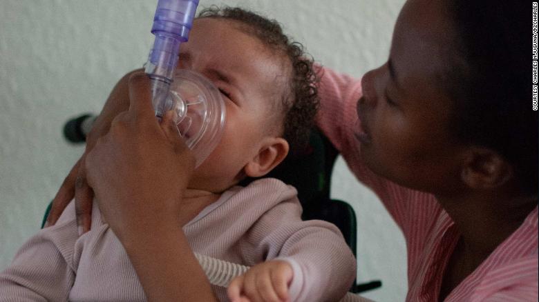 To calm Ayah down during breathing treatments, her mother softly sings &quot;You Are My Sunshine.&quot;