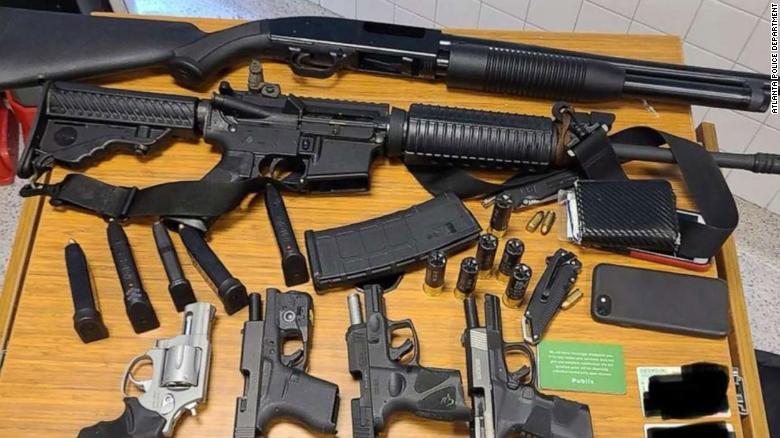 An Instacart shopper saw an AR-15 in an Atlanta supermarket bathroom. Police arrested a man with 6 guns