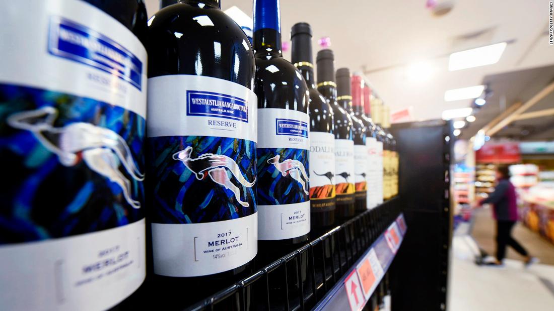 China imposes taxes on Australian wine for 5 years as trade dispute escalates