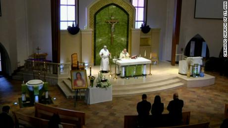 Xiaojie Tan&#39;s funeral Mass was celebrated Friday at the Catholic Church of St. Ann in Marietta, Georgia.