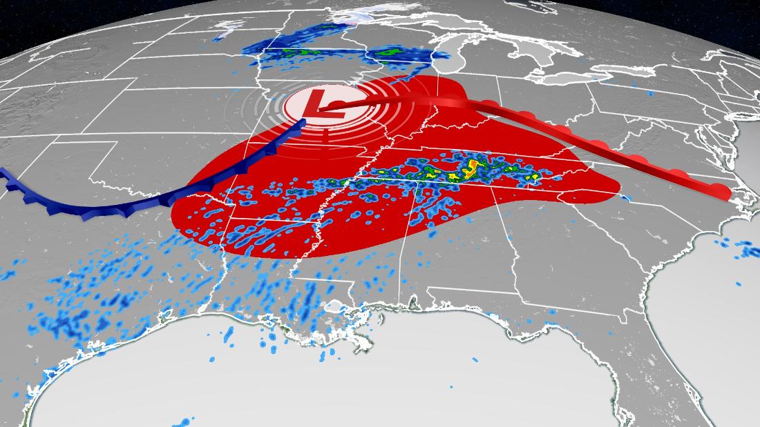 Tornadoes threaten southern states days after previous storm