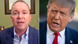 Mick Mulvaney calls Donald Trump's Capitol riot claims 'manifestly false'