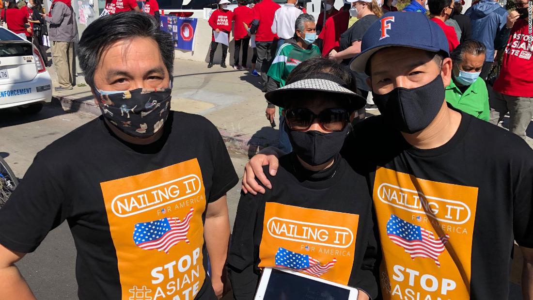 'It's a tough time to be Asian,' demonstrator says at Los Angeles rally to end anti-Asian violence