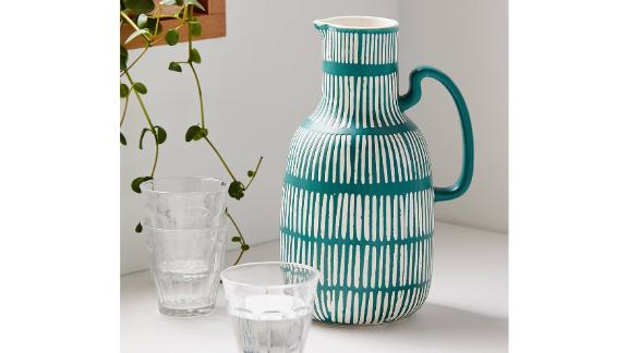 Sabine Etched Ceramic Carafe