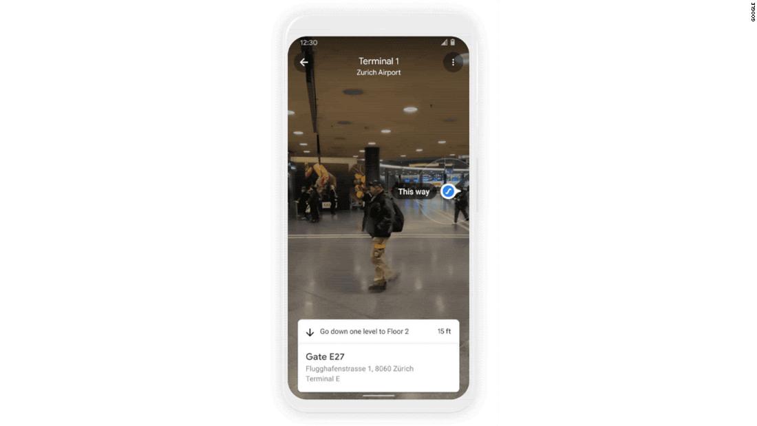 Google Maps adding new features, including augmented reality for (eventually) getting around airports and malls