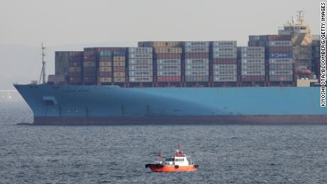 The Maersk Essen container ship.