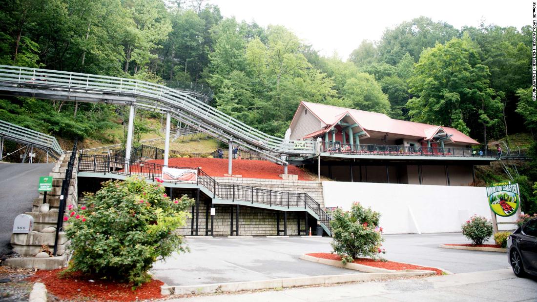 A rider was ejected from a Gatlinburg, Tennessee, roller coaster and flung onto the tracks