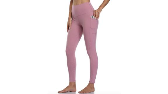 Colorful yoga pants for women with high waist 7/8 length