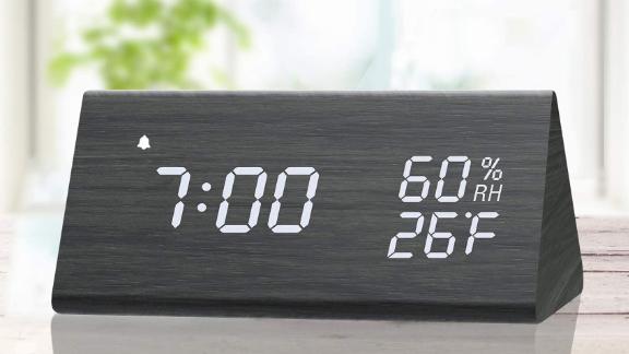 Jall Wooden Digital Alarm Clock