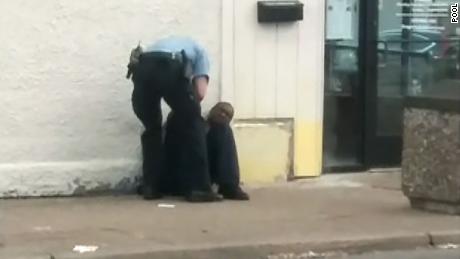 Cellphone footage from Christopher Belfrey showed police handcuff George Floyd and sit him down on the sidewalk on May 25, 2020.