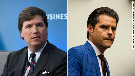 Tucker Carlson livid after Rep. Matt Gaetz tries to rope him into controversy, source says