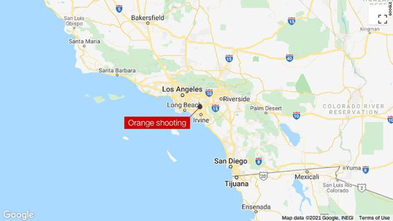 Multiple victims found at the scene of a deadly shooting in Orange, CA 210331234509-california-orange-shooting-0331-map-exlarge-169