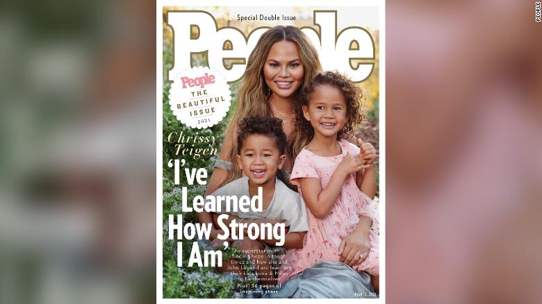 Chrissy Teigen and kids grace cover of People’s ‘Beautiful’ issue