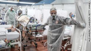 Overstretched health workers describe battling Brazil's worst Covid-19 wave yet
