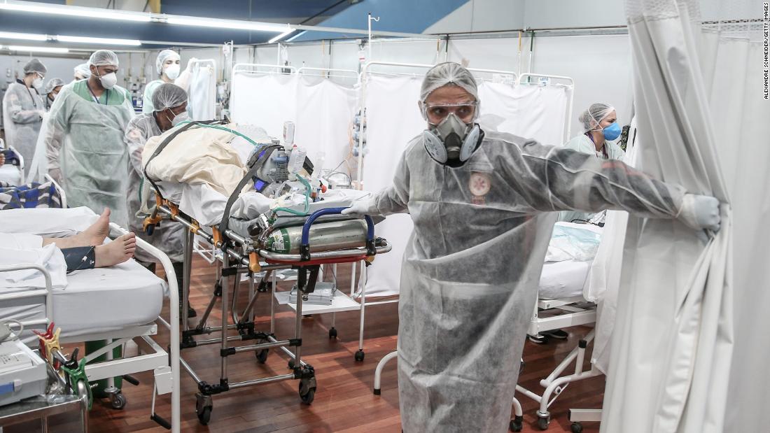 Overstretched health workers describe battling Brazil's worst Covid-19 wave yet