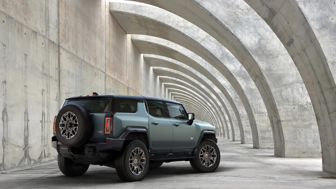 The 2024 GMC Hummer SUV is a large 830-horsepower electric family hauler