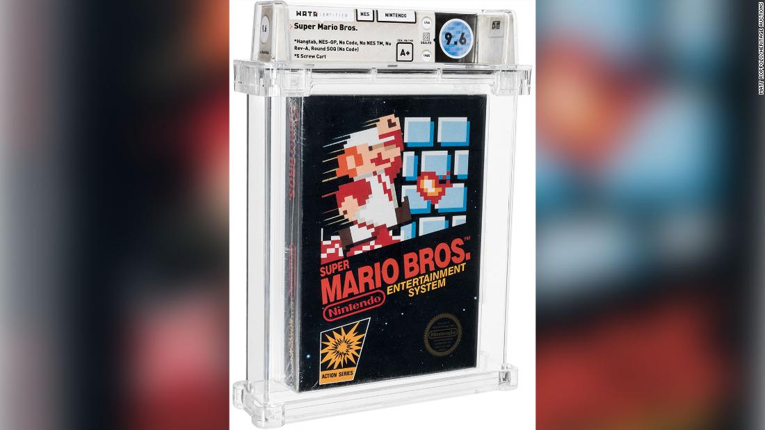 Rare Super Mario Bros. game sells for a record $660,000