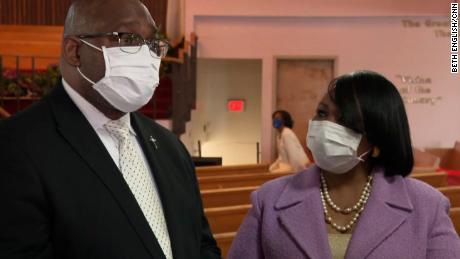 Pastor Kenneth J. Flowers and his wife, Terri Flowers, have been encouraging their congregation to get vaccinated after they battled Covid-19 last year.