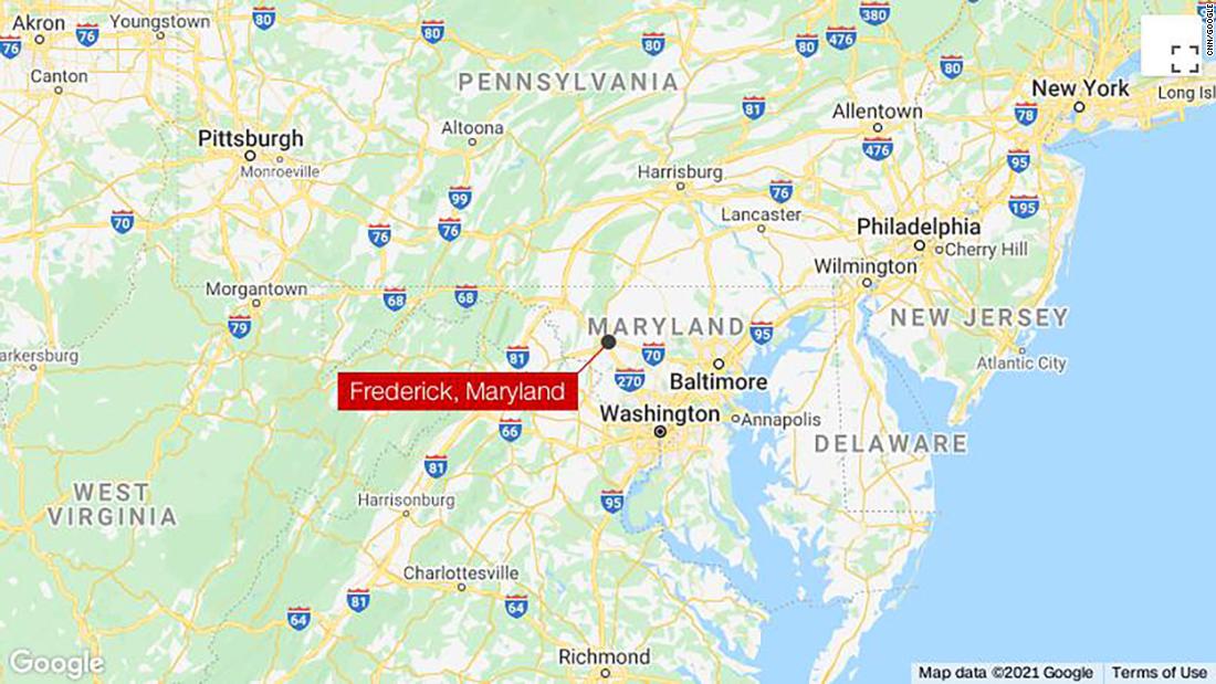 Police say they're responding to a shooting in Frederick, Maryland