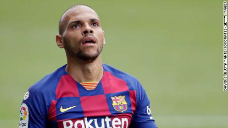 Martin Braithwaite Spent Time In A Wheelchair As A Child Now He S Lionel Messi S Wingman At Barcelona Cnn