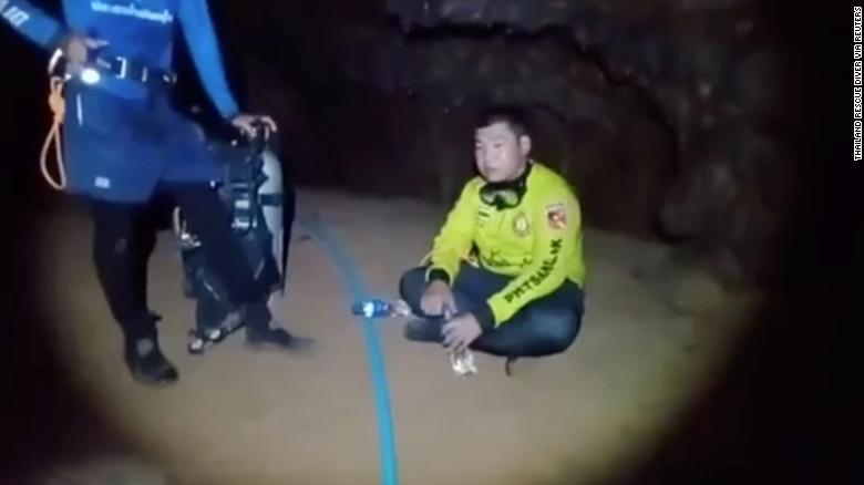 Buddhist monk rescued from flooded cave after being trapped for days