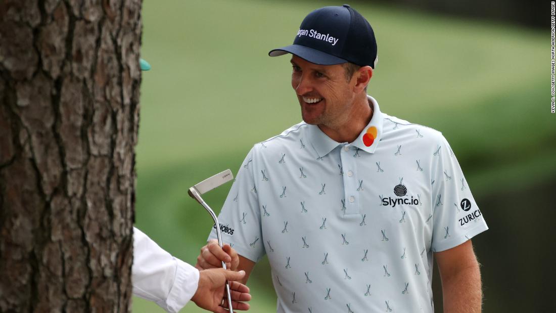 Justin Rose charges into four-shot lead with commanding first-round 65 at the Masters