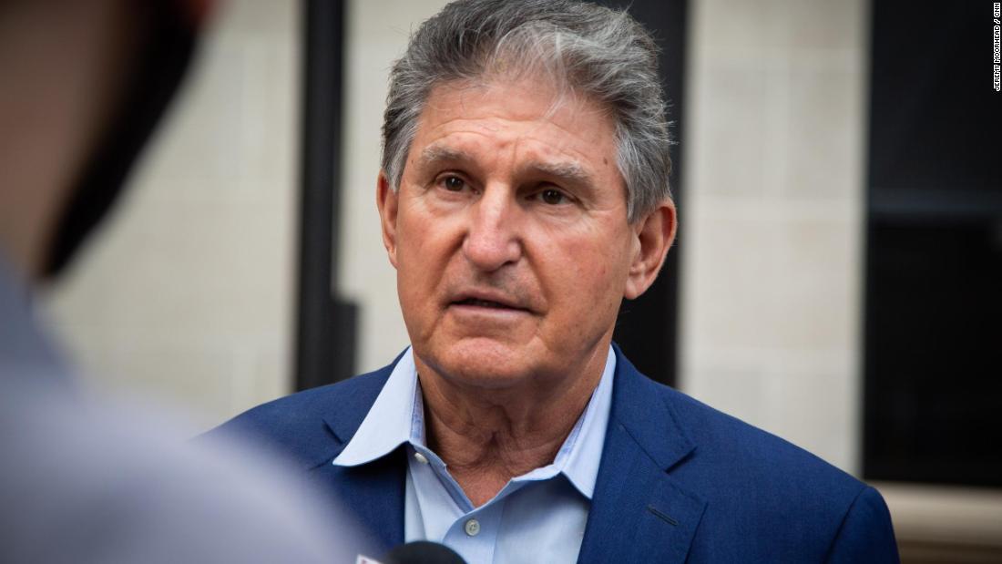 Manchin says he's 'not a roadblock' for Biden's priorities as he pushes for slimmed-down infrastructure bill