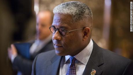 Allen West talks to the media on December 5, 2016, in New York City. 