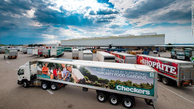 More than half of Shoprite&#39;s delivery trucks are fitted with solar panels to aid refrigeration.