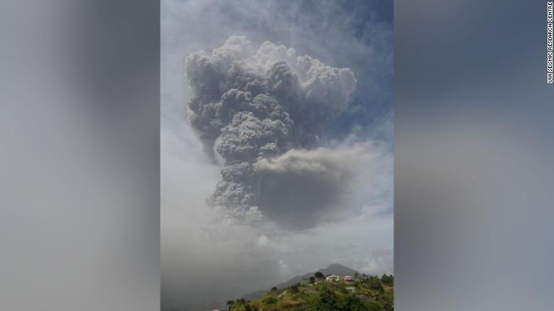 The second eruption happened Friday afternoon.