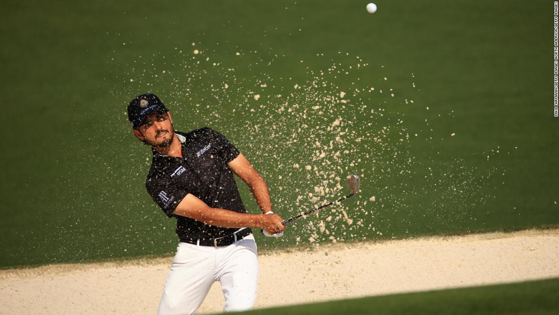 Abraham Ancer 'gutted' after two-stroke penalty for inadvertent bunker error at Masters