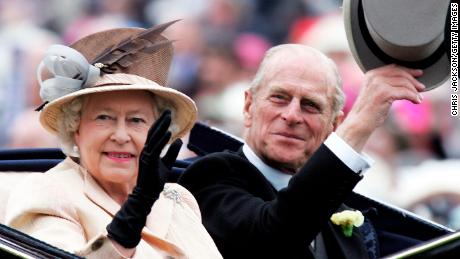 The Queen with Prince Philip in 2005. 