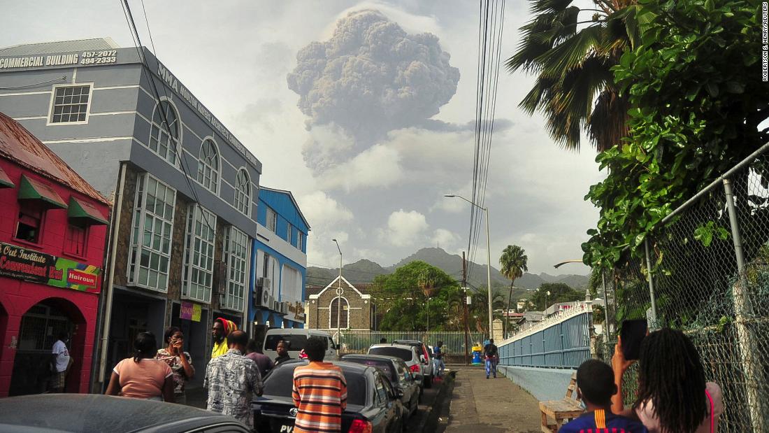 Parts of Caribbean island of St. Vincent unrecognizable after volcano erupts