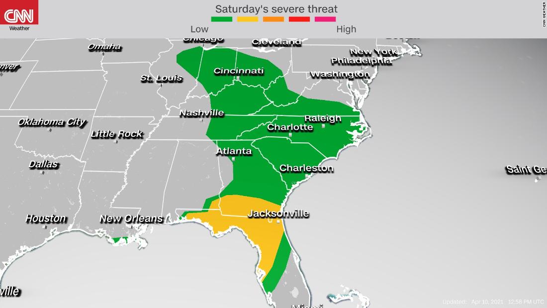 Severe weather threat continues for Saturday CNN Video