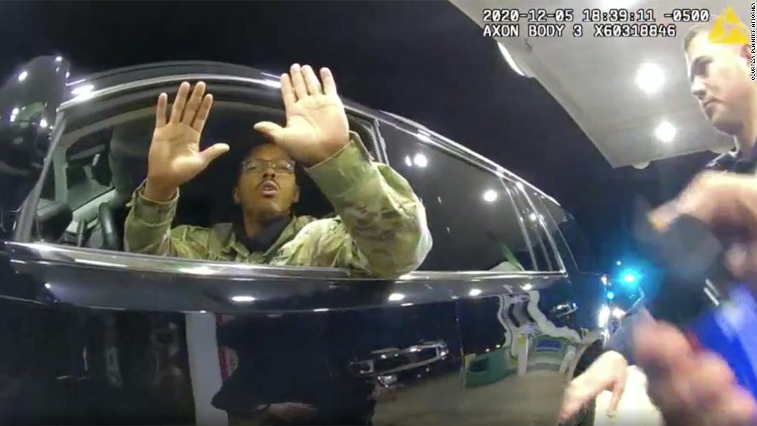 One of the Virginia police officers who pepper-sprayed an Army officer during a traffic stop has been fired