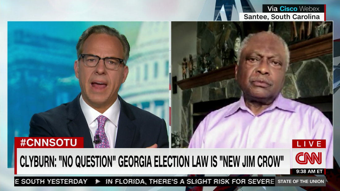 Clyburn on voting laws: 'Come on, just look at the history' - CNN Video