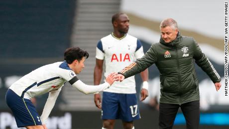 Manchester United&#39;s manager Ole Gunnar Solskjaer had criticised Son for a controversial moment in the game. 