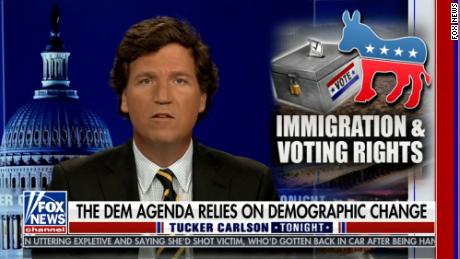 Tucker Carlson sneers at critics as he doubles down on &#39;replacement theory&#39; remarks
