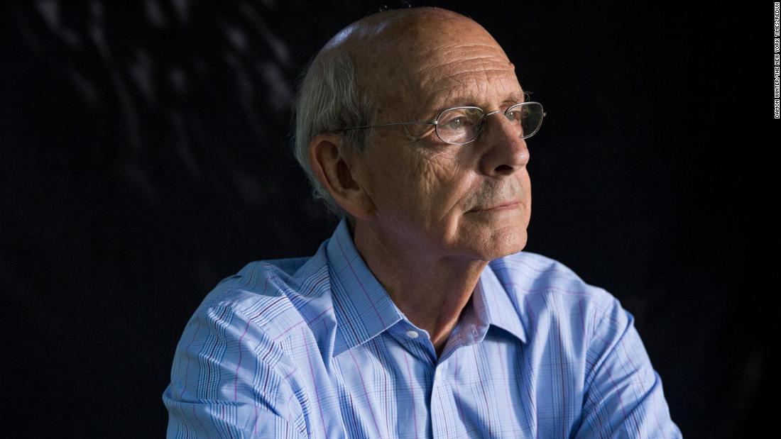 Supreme Court Justice Stephen Breyer is photographed at his home in Cambridge, Massachusetts, in September 2015.