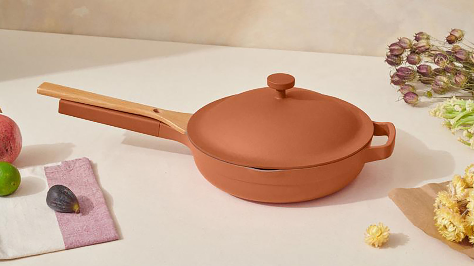 Details about  / Pan IN Terracotta with Lid And Handle Pot Pan Of Ceramics Ø 20//24