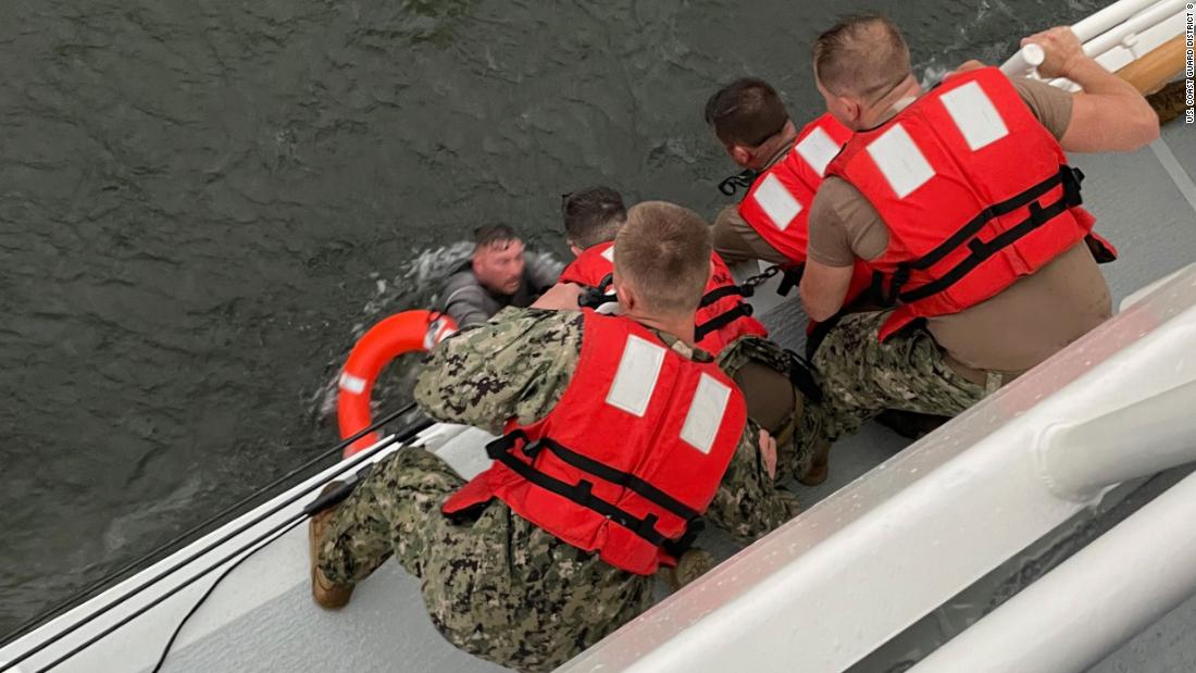 Search operations continue overnight for the 12 people still missing from capsized ship off Louisiana coast