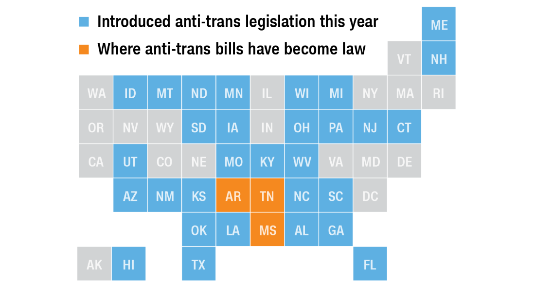 Antitransgender legislation in 2021 A recordbreaking year CNNPolitics