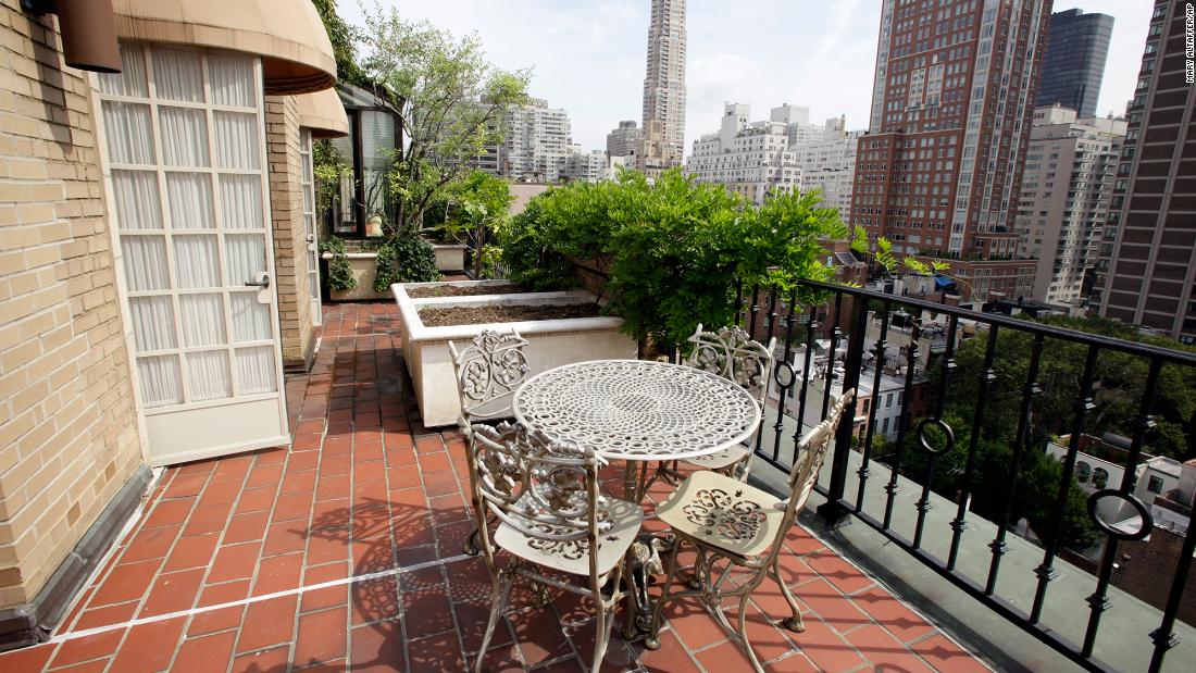 This view comes from the patio of Madoff&#39;s penthouse on the Upper East Side of Manhattan.